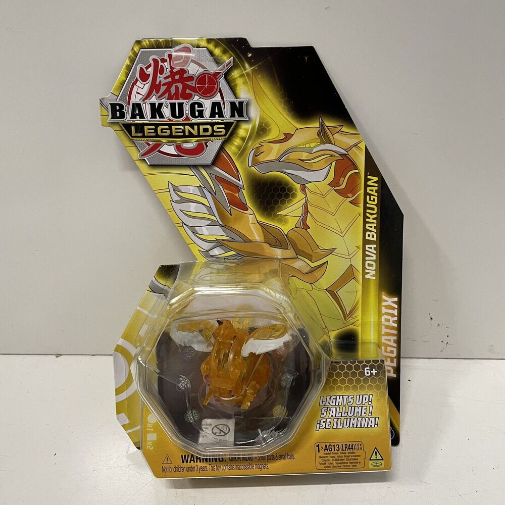 Bakugan Legends Aurelos Nova Pegatrix Gold Light Up Figure - Brand New HTF